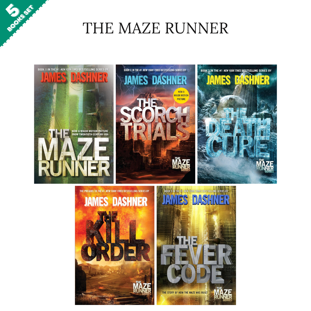 The Maze Runner Series By James Dashner (5 Books Set)