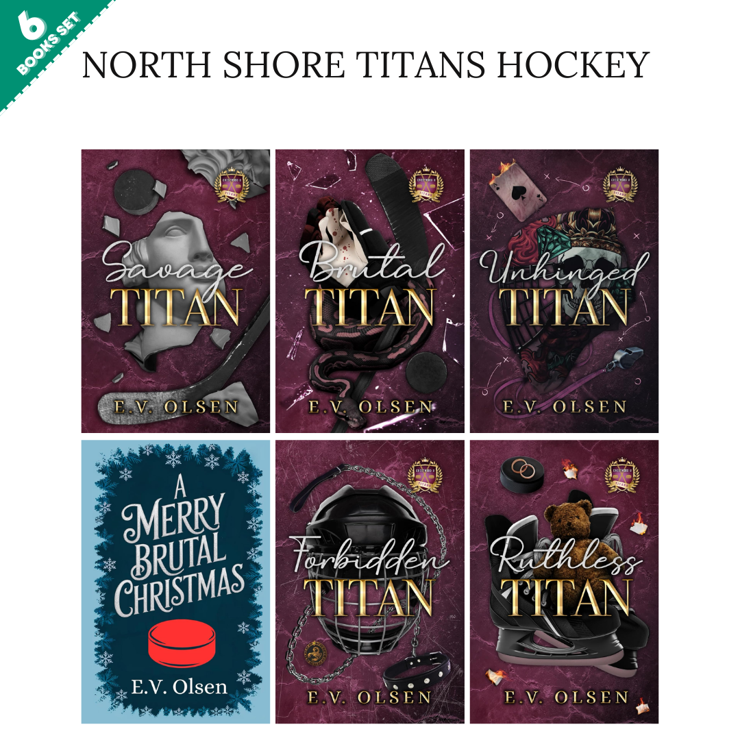 North Shore Titans Hockey Series By E.V. Olsen (6 Books Set)