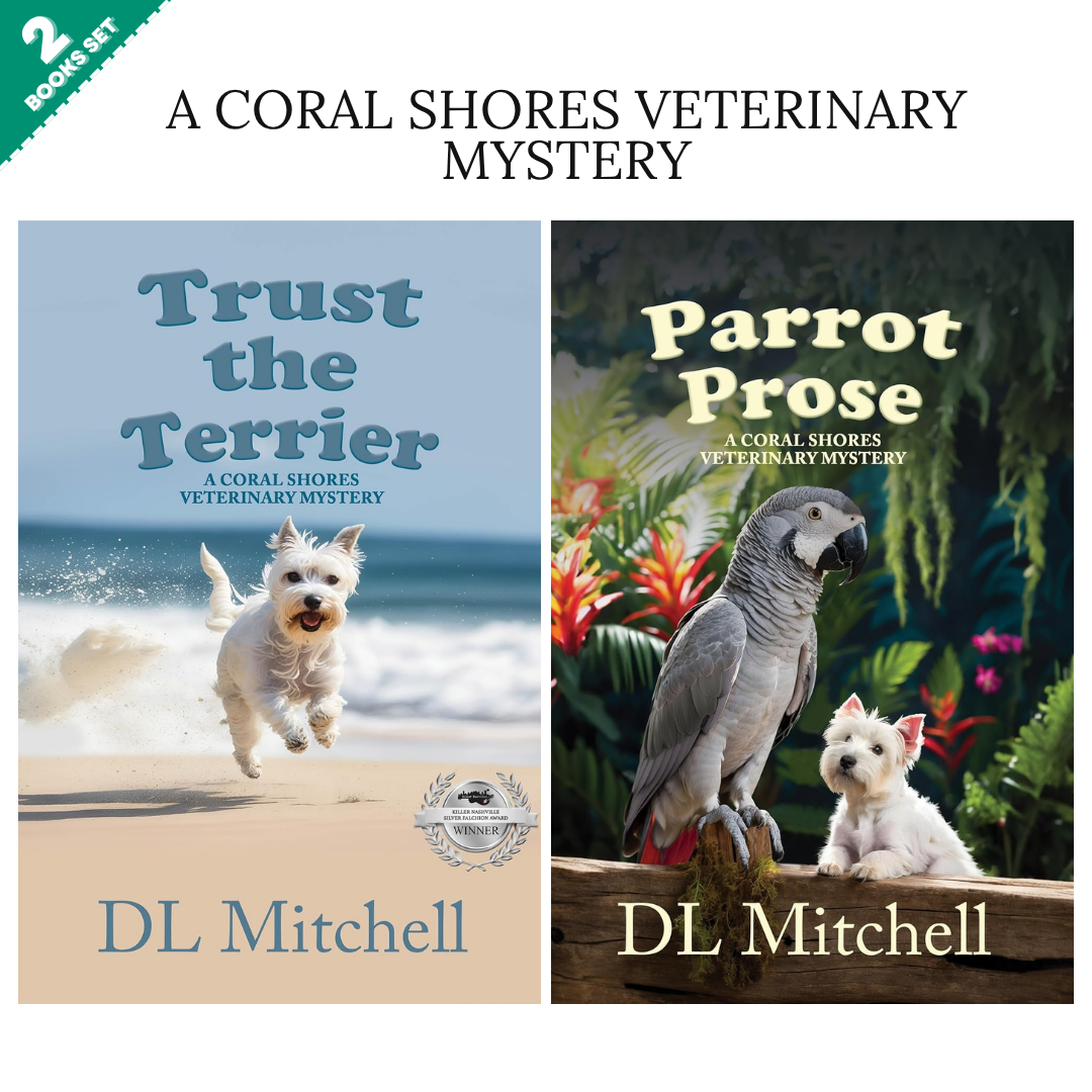 Coral Shores Veterinary Mystery Series By D.L. Mitchell (2 Books Set)