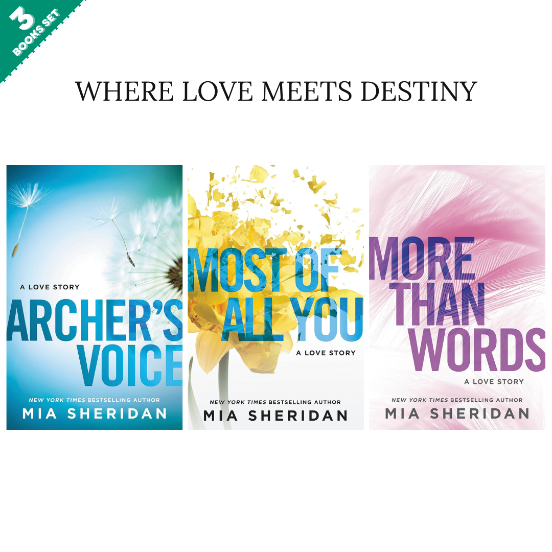 Where love meets destiny Series By Mia Sheridan (3 Books Set)
