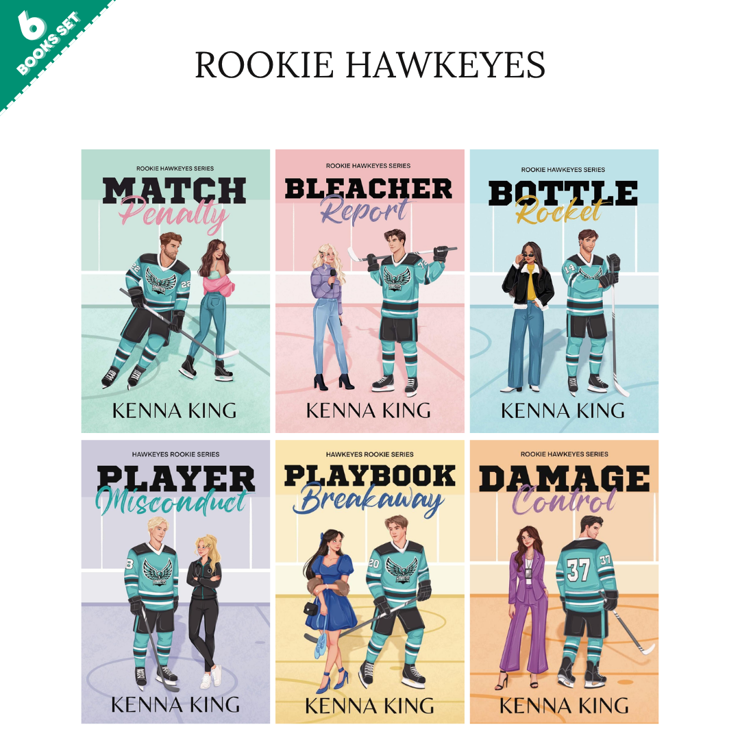 Rookie Hawkeyes Series By Kenna King (6 Books Set)