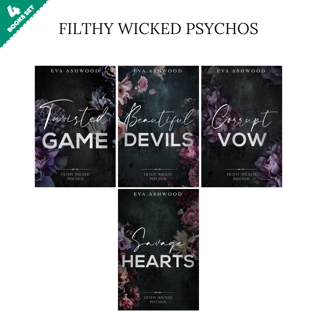 Filthy Wicked Psychos Series By Eva Ashwood (4 Books Set)