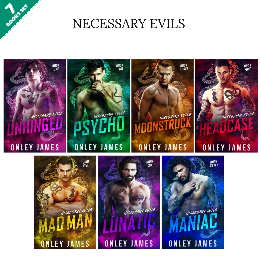 Necessary Evils Series By Onley James (7 Books Set)