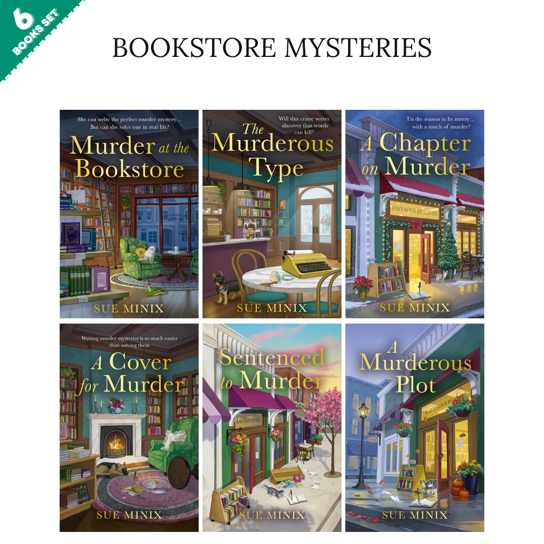 The Bookstore Mystery Series By Sue Minix (6 Books Set)