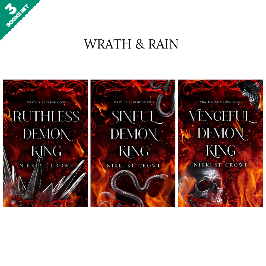 Wrath & Rain Series By Nikki St. Crowe (3 Books Set)