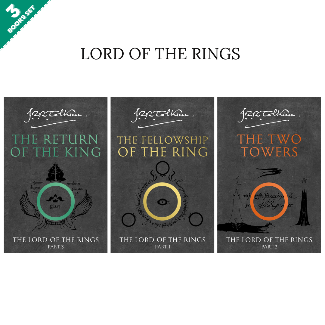 The Lord of the Rings Series By J.R.R. Tolkien (3 Books Set)