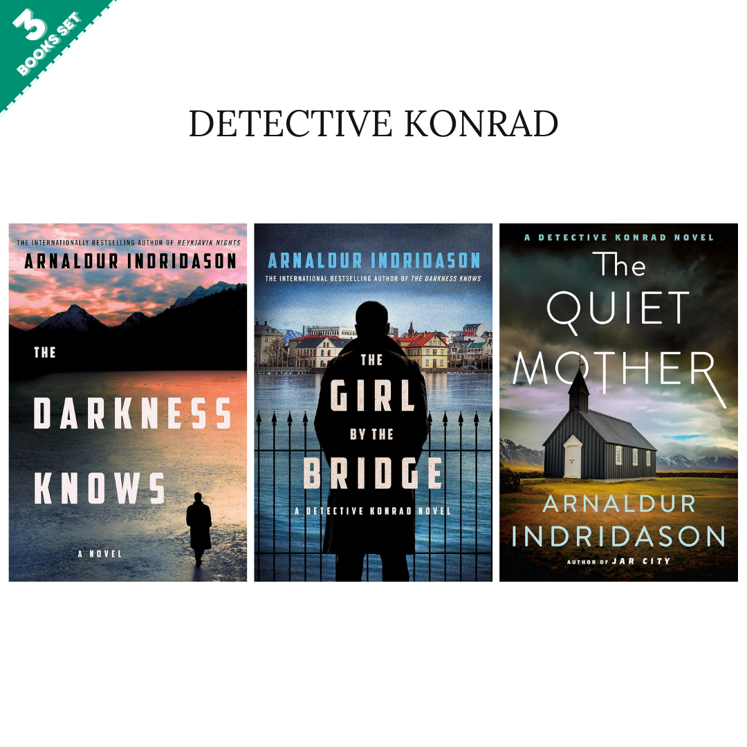 Detective Konrad Series By Arnaldur Indridaso (3 Books Set)