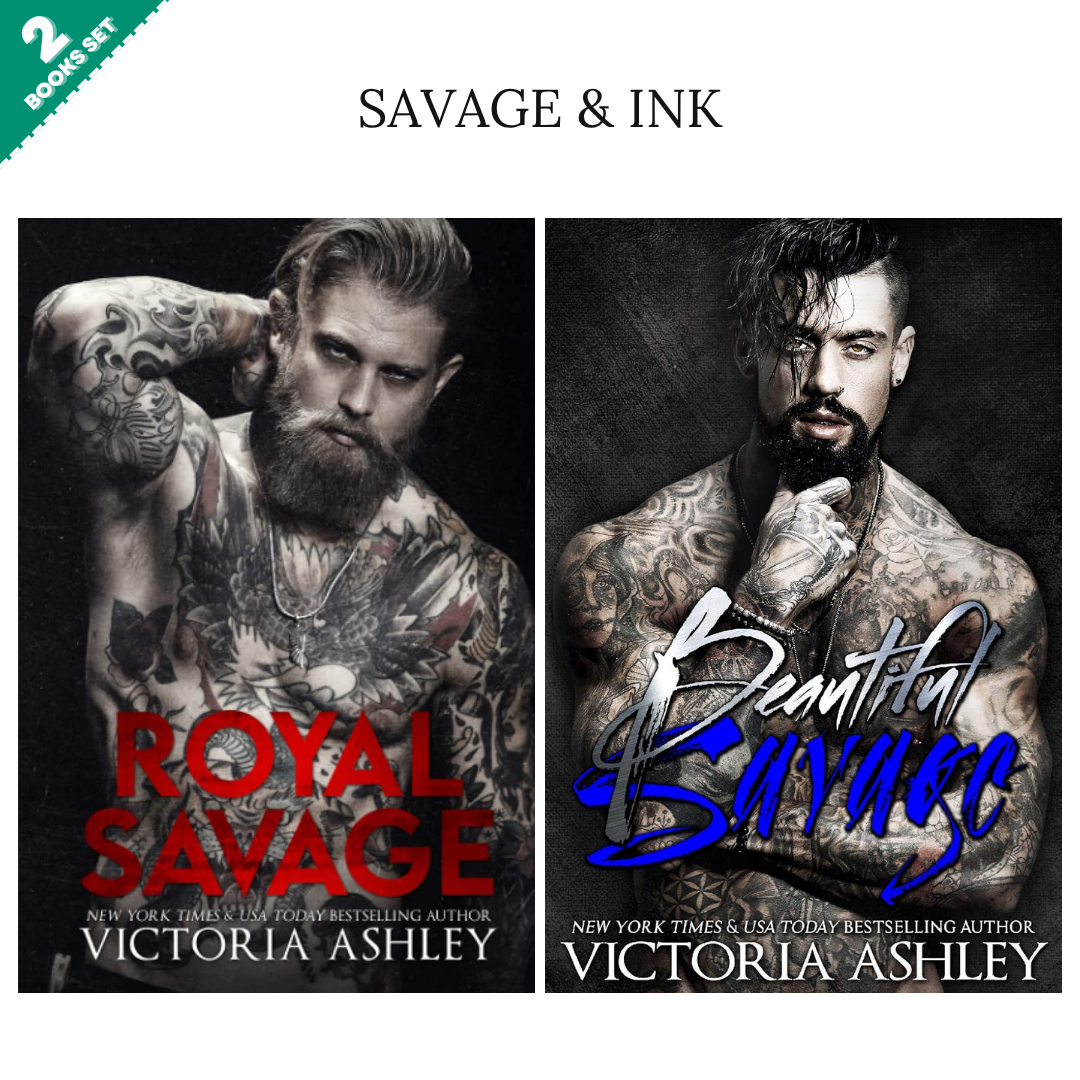 Savage & Ink Series By Victoria Ashley (2 Books Set)