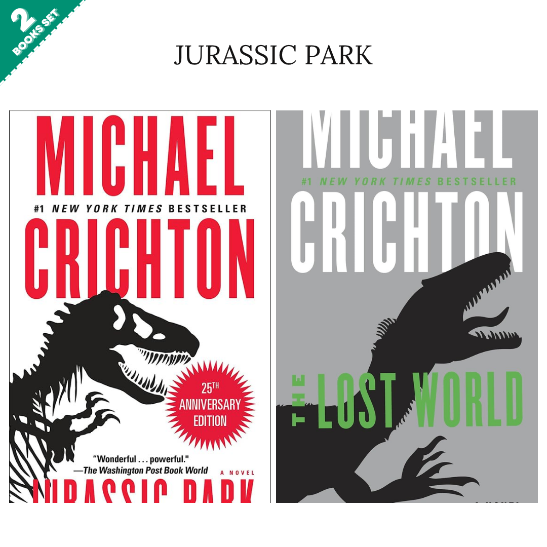 Jurassic Park Series By Michael Crichton (2 Books Set)