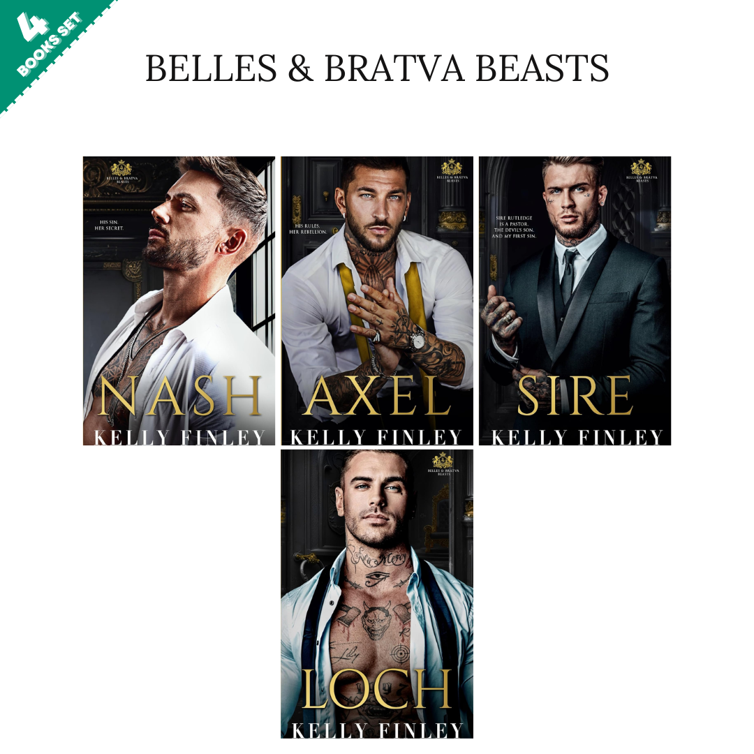 Belles & Bratva Beasts Series By Kelly Finley (4 Books Set)