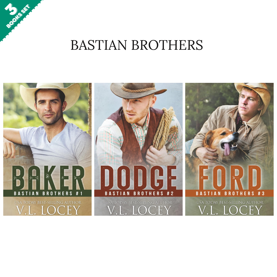 Bastian Brothers Series By V.L. Locey (3 Books Set)