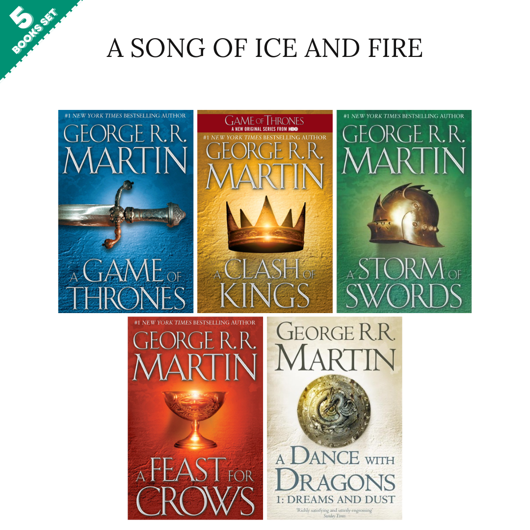 A Song of Ice and Fire Series by George R.R. Martin (5 Books Set)