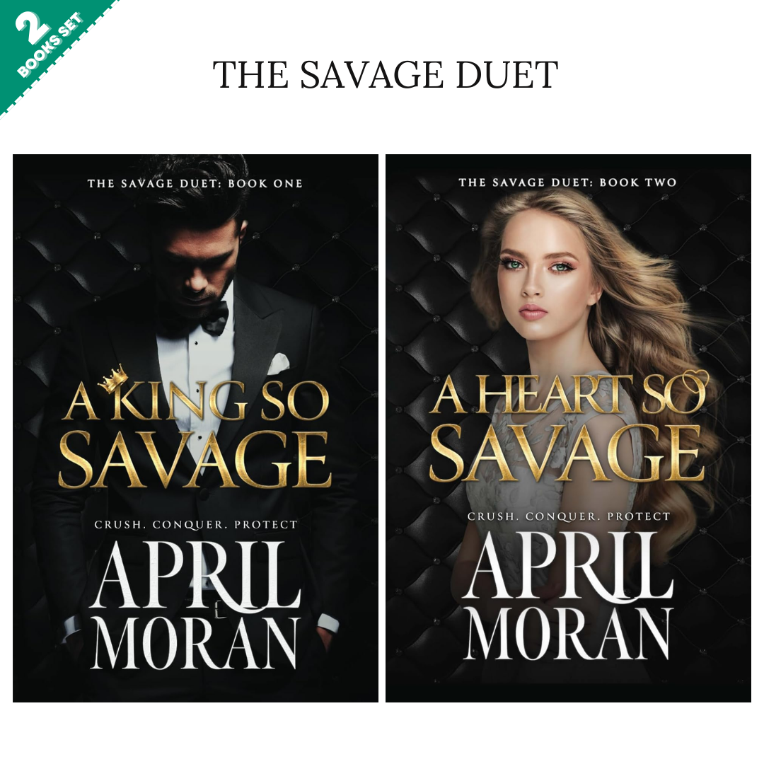 The Savage Duet Series By April Moran (2 Books Set)