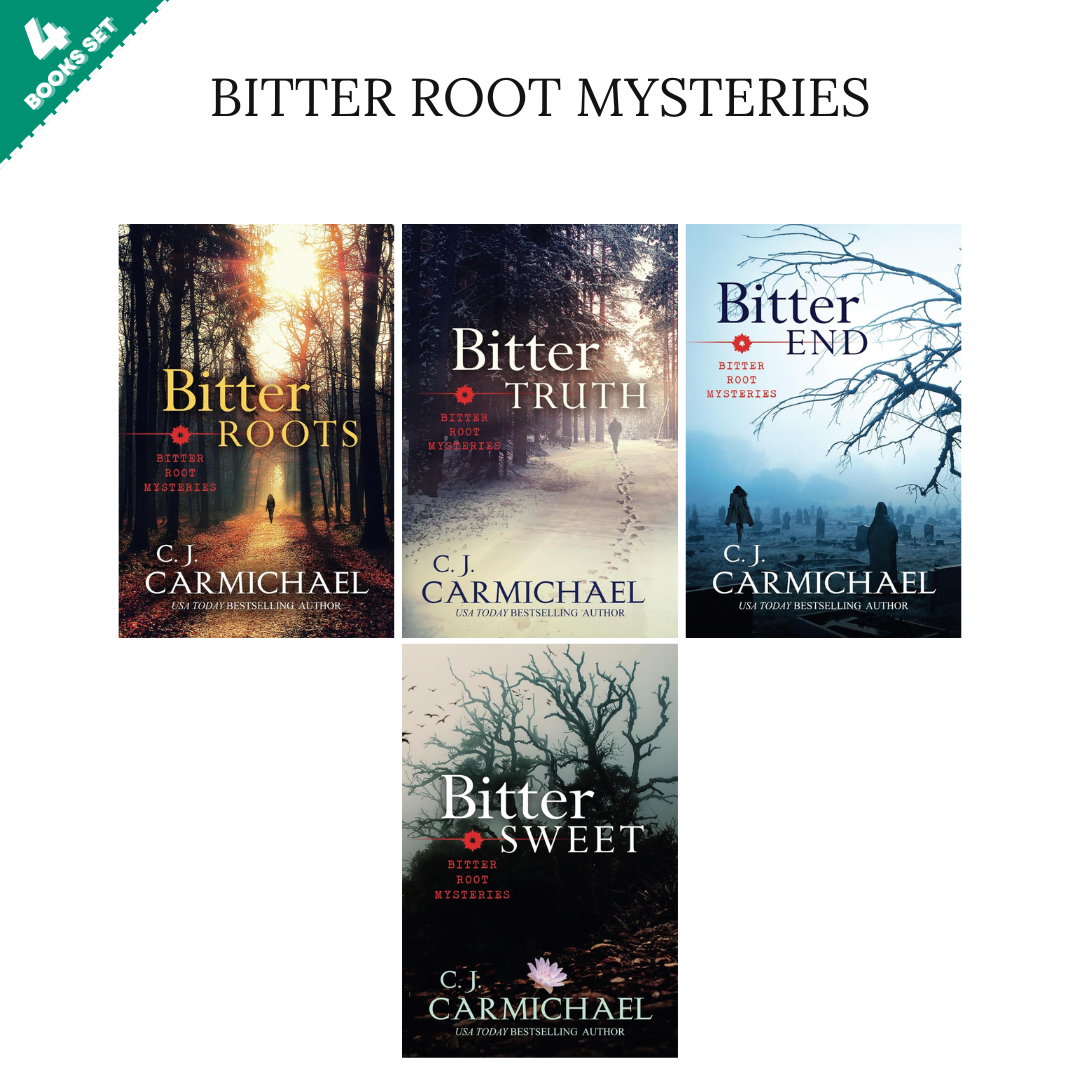 Bitter Root Mysteries Series By C.J. Carmichael (4 Books Set)