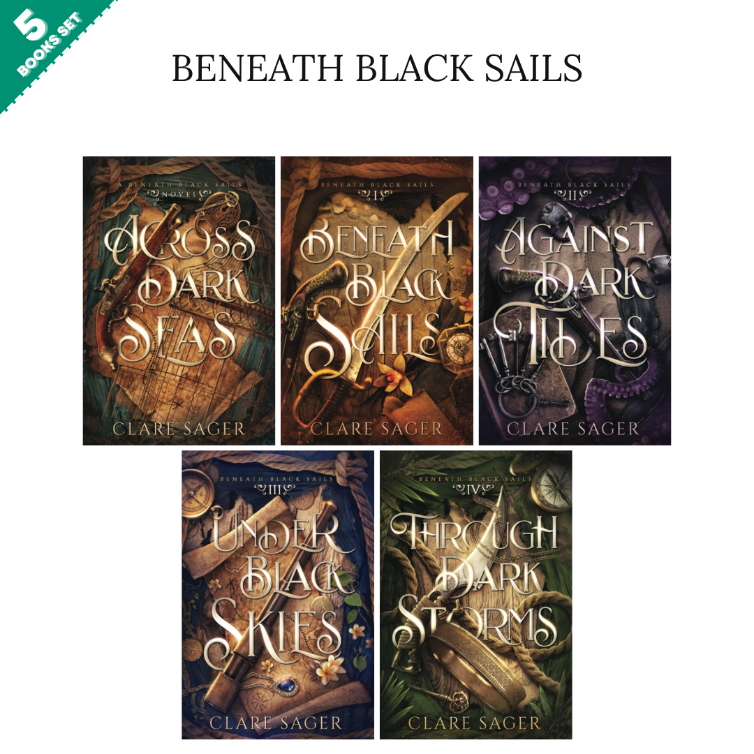 Beneath Black Sails Series By Clare Sager (5 Books Set)