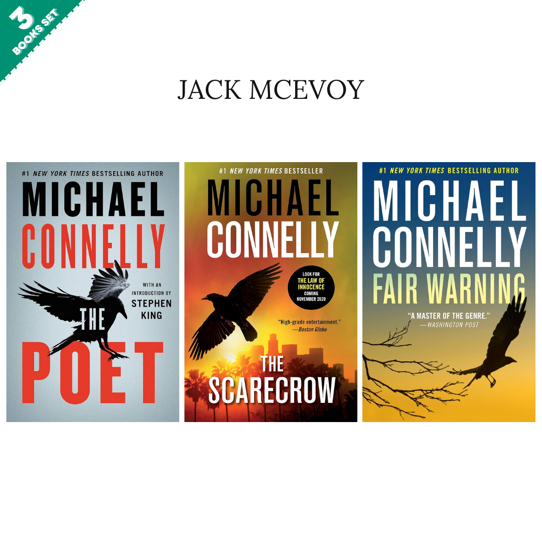 Jack McEvoy Series By Michael Connelly (3 Books Set)
