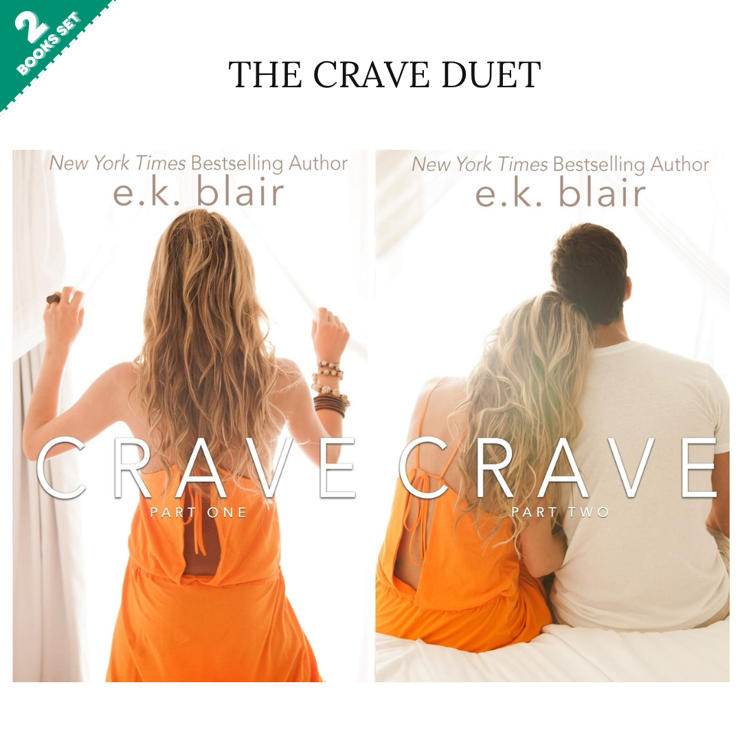 The Crave Duet Series By E.K. Blair (2 Books Set)