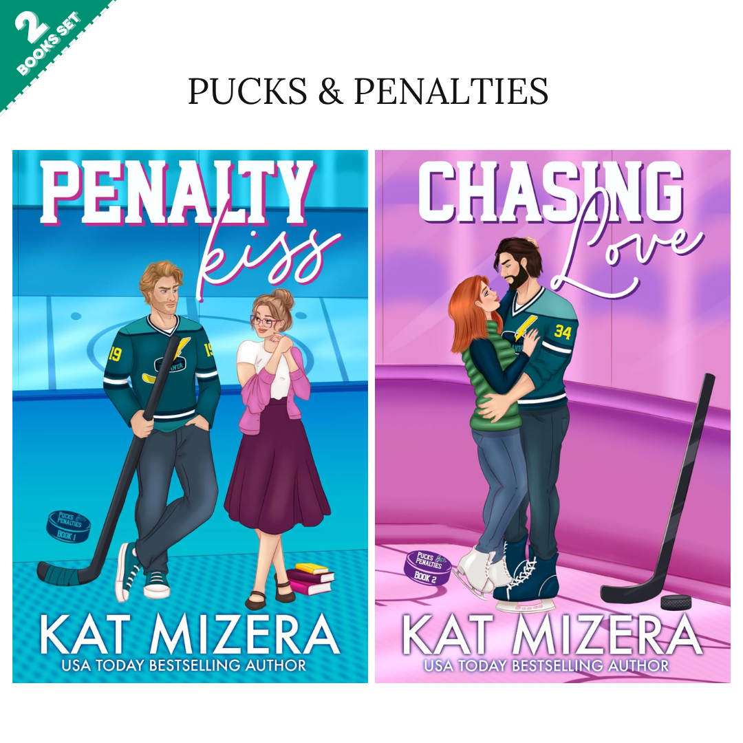 Pucks & Penalties Series By Kat Mizera (2 Books Set)