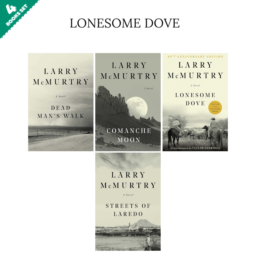 Lonesome Dove Series By Larry McMurtry (4 Books Set)