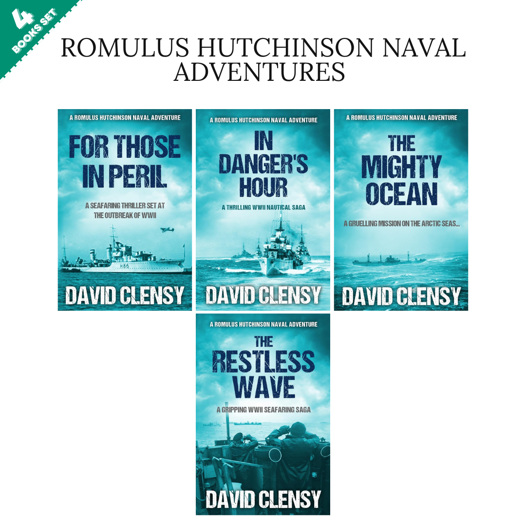 Romulus Hutchinson Naval Adventures Series By David Clensy (4 Books Set)
