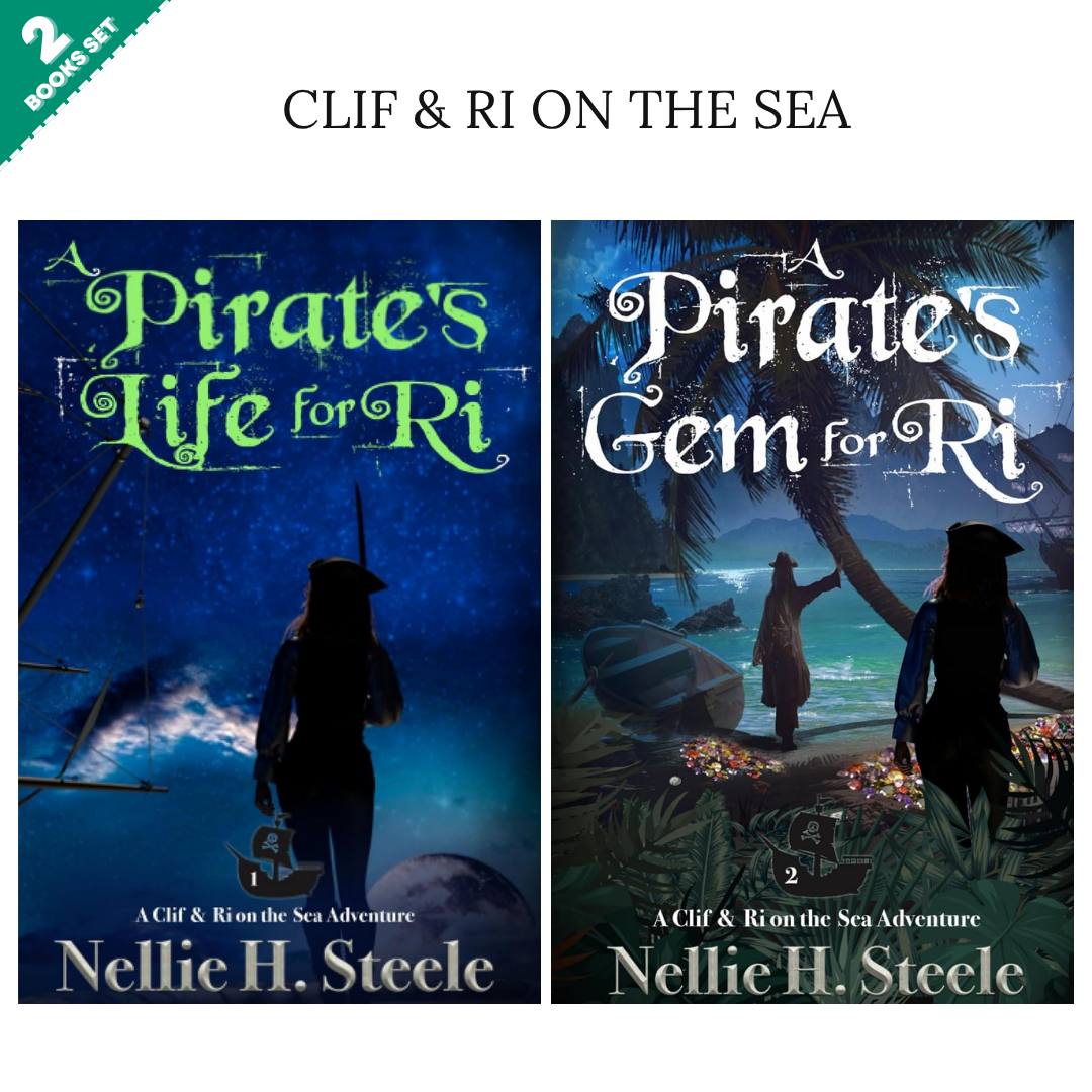 Clif & Ri on the Sea Series By Nellie H. Steele (2 Books Set)