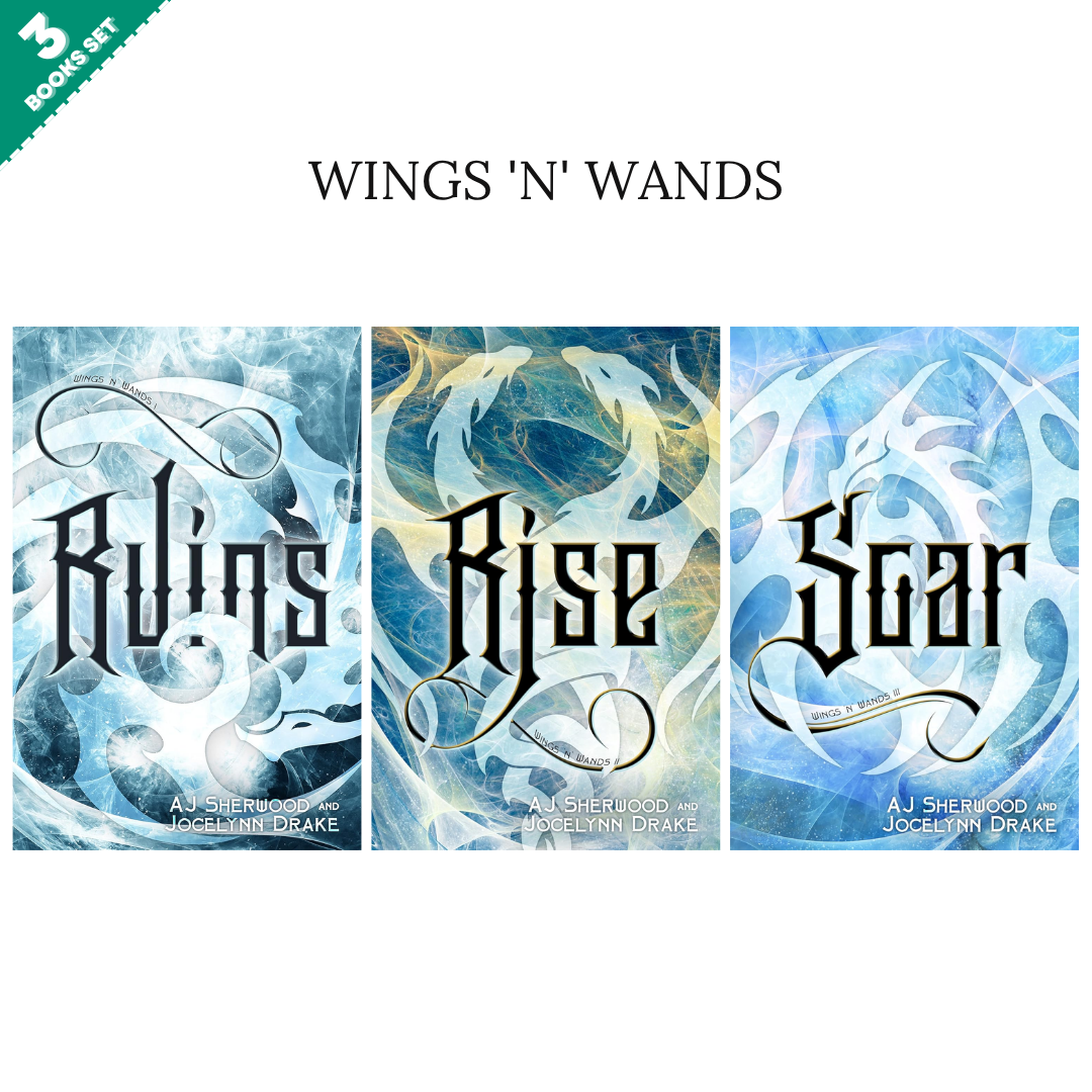 Wings 'N' Wands Series by A.J. Sherwood (3 Books Set)