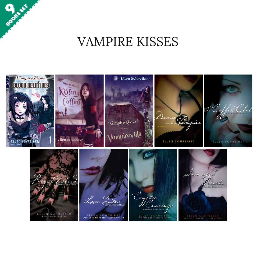 Vampire Kisses Series By Ellen Schreiber (9 Books Set)