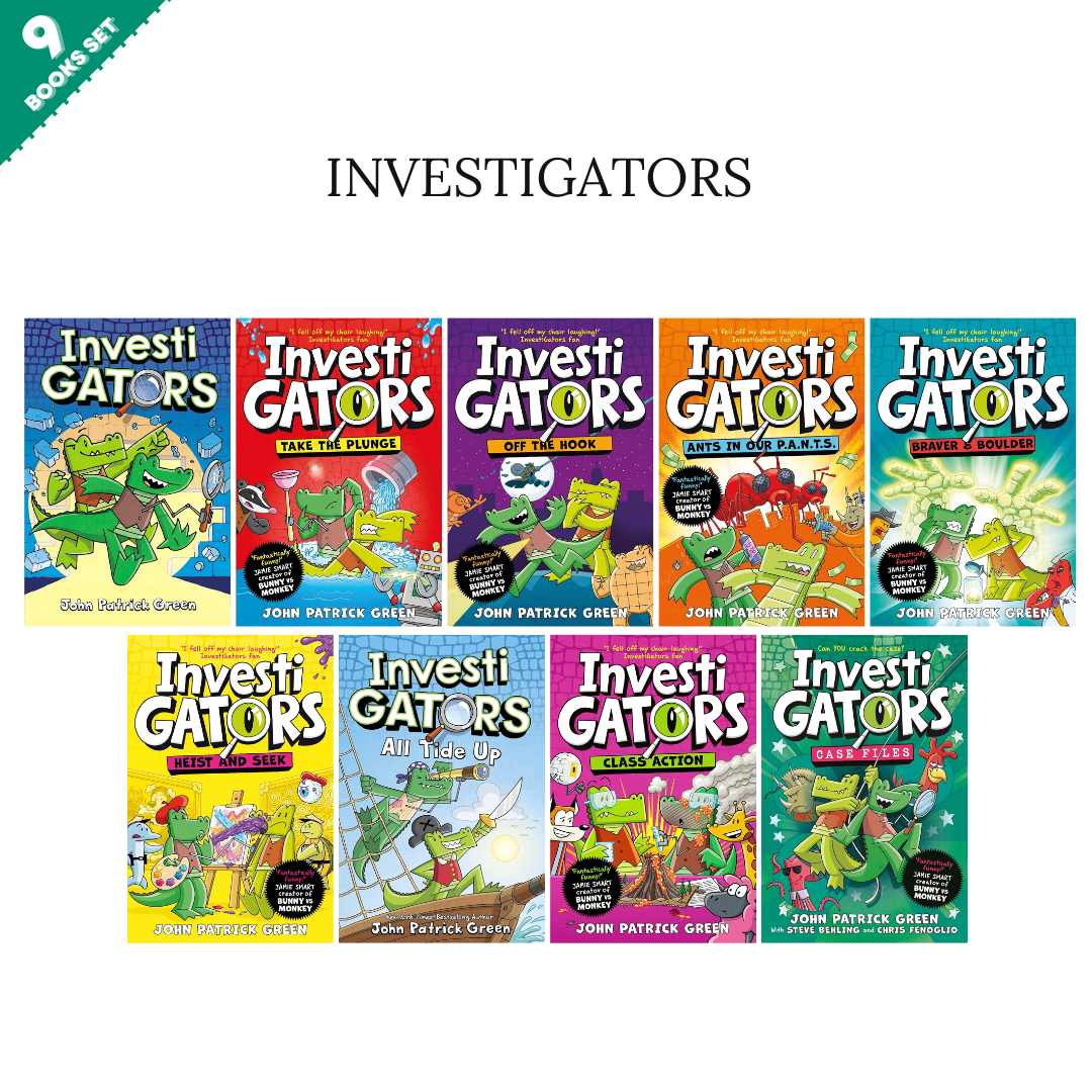 InvestiGators Series By John Patrick Green (9 Books Set)