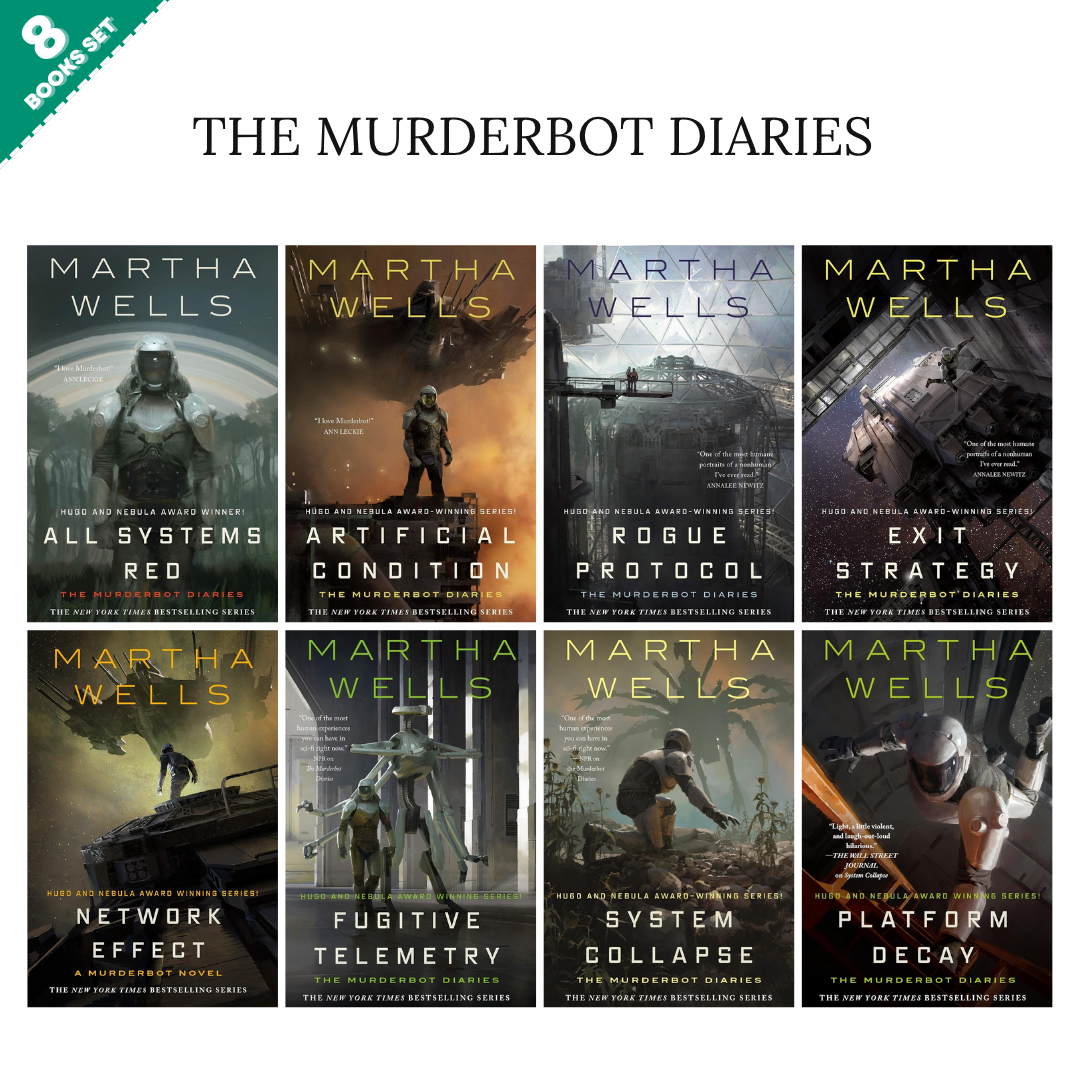 The Murderbot Diaries series By Martha Wells (8 Books Set)