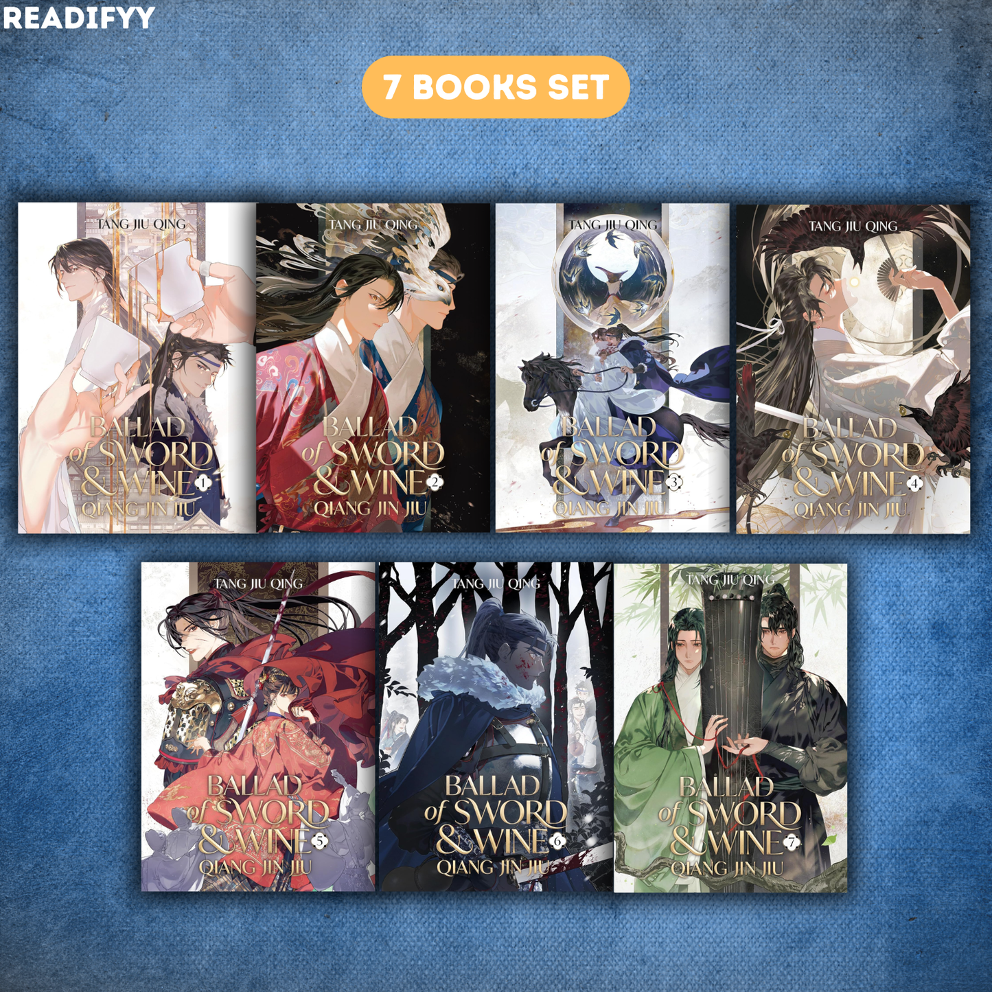 Ballad of Sword and Wine Series by Tang Jiu Qing (7 Books Set)